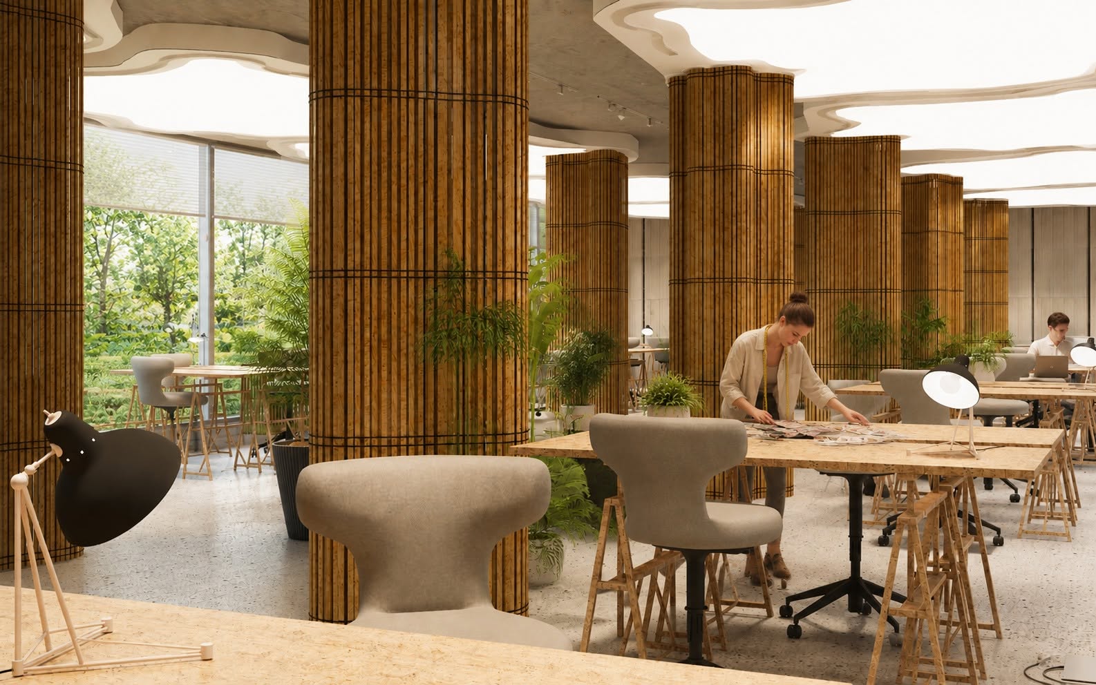 Shared coworking space — shared-living visualisation